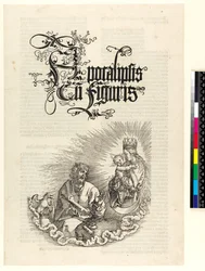 Apokalipsa, strona tytułowa, 1511 r.